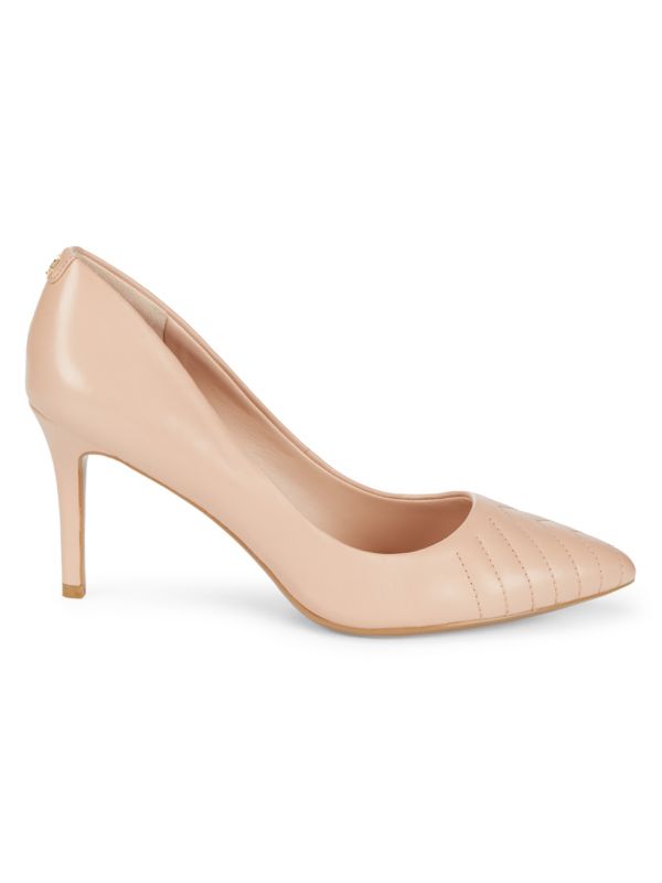 Karl Lagerfeld Paris Roulle Leather Point-Toe Pumps